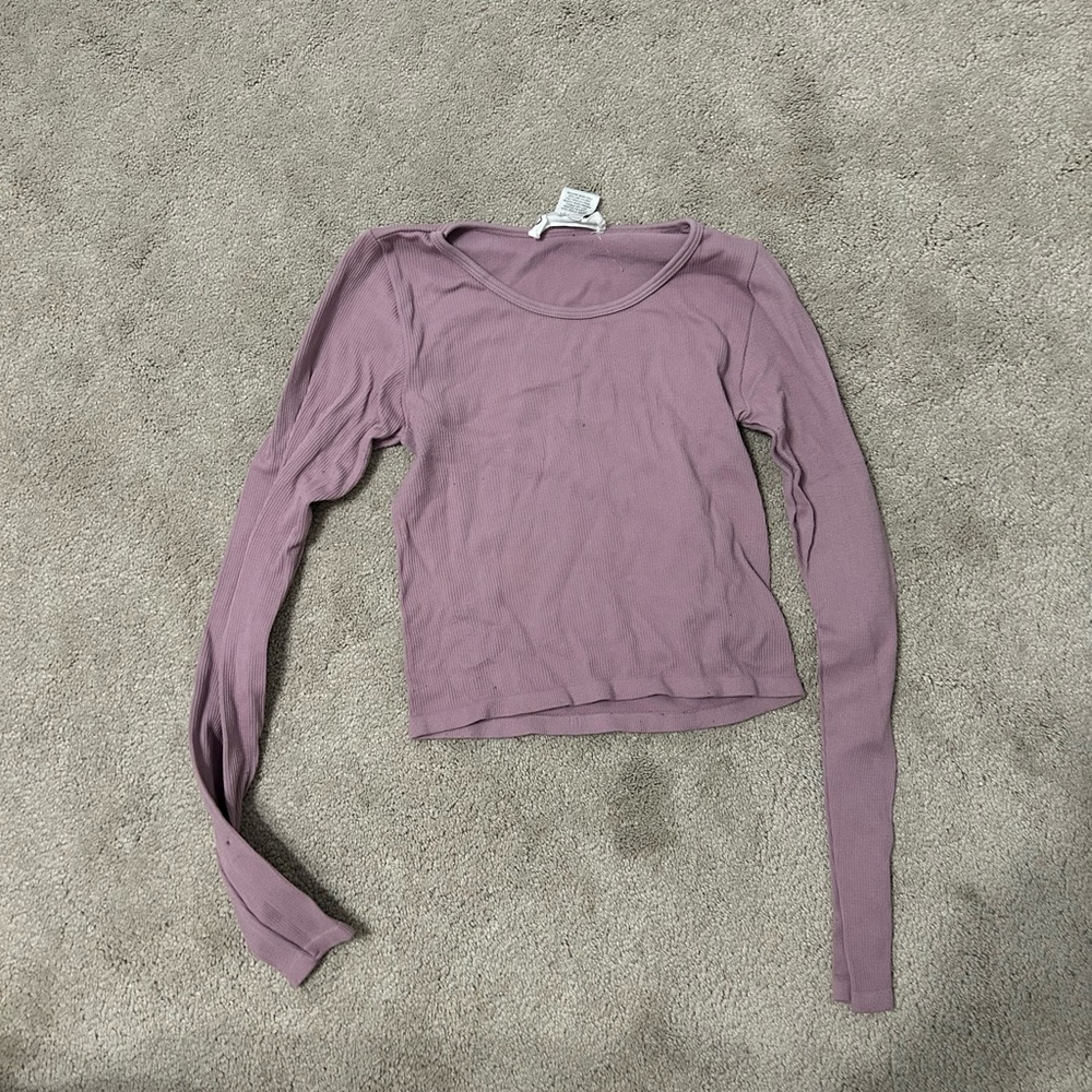 SHEIN Dusty Pink Long Sleeve Top